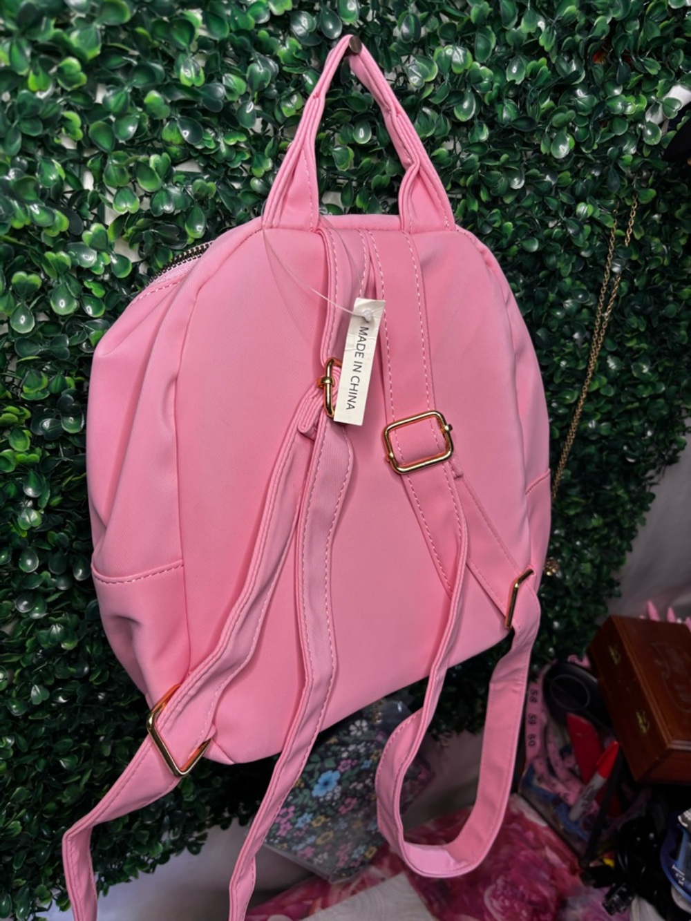 Pink mini backpack - Picture 7 of 7